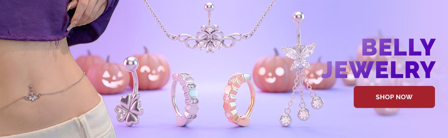 Beautiful belly jewelry
