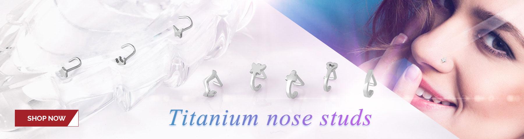 Titanium nose studs and wraps