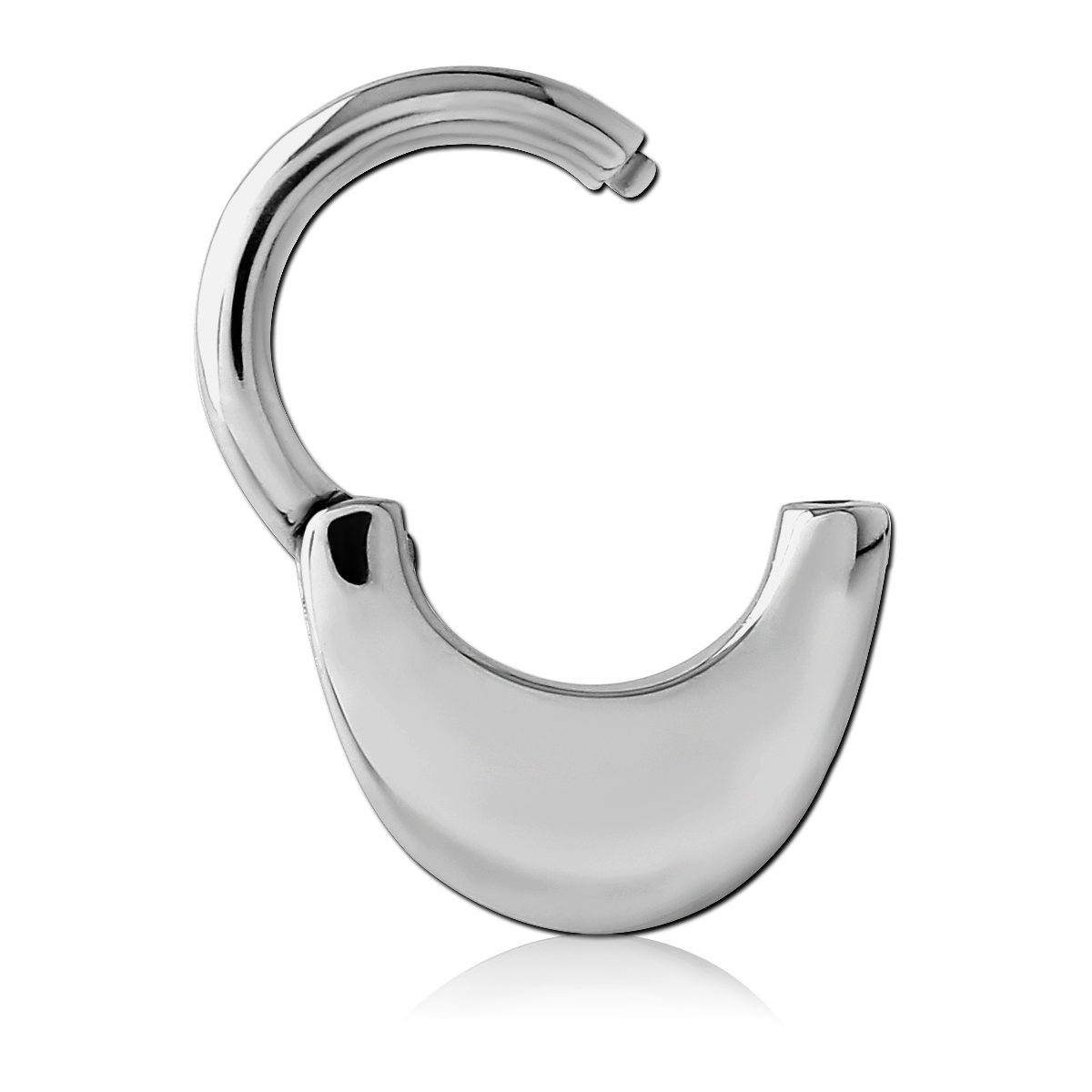 SURGICAL STEEL HINGED SEPTUM CLICKER SCSST124