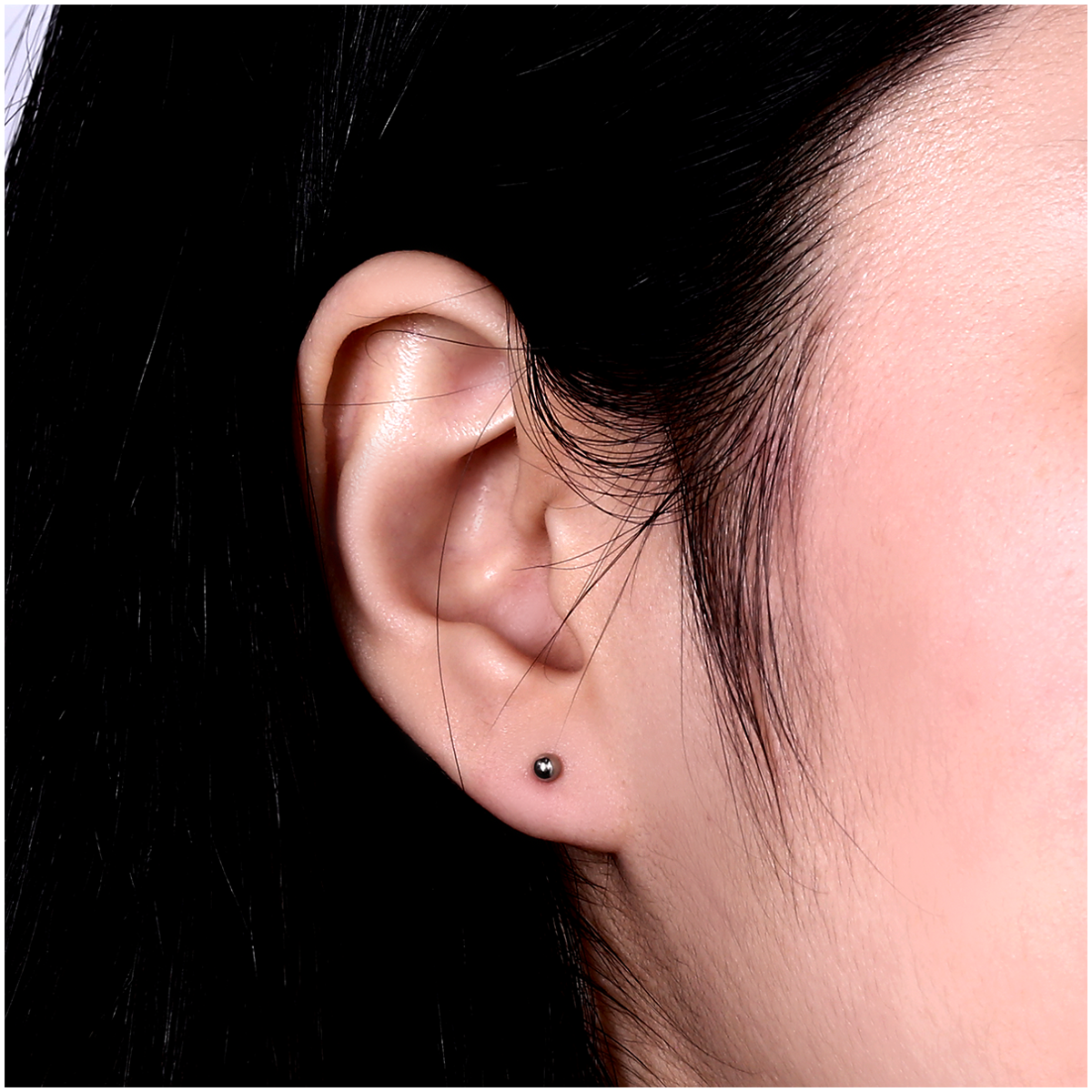 SURGICAL STEEL EAR STUDS PAIR BALL SCES430