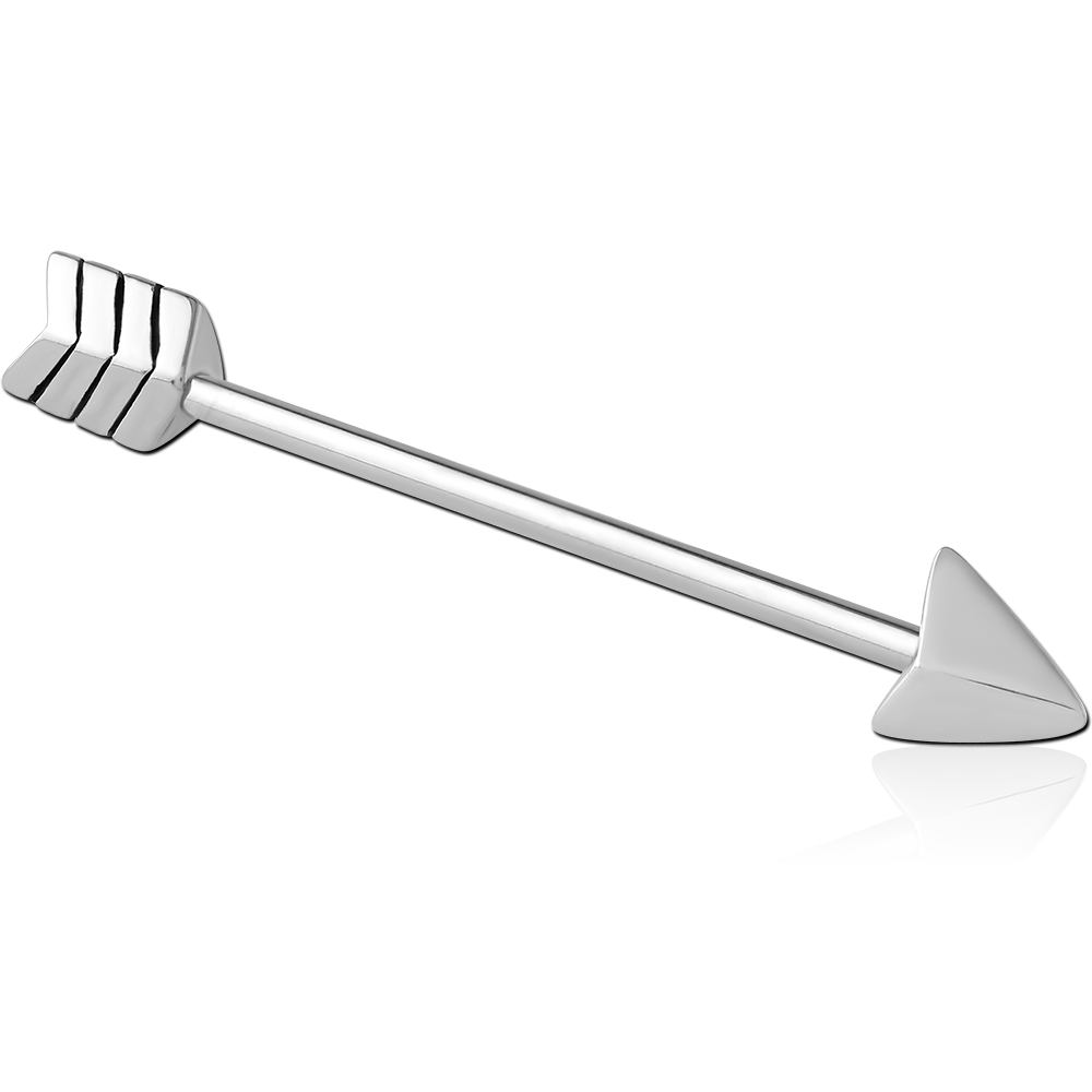 SURGICAL STEEL INDUSTRIAL BARBELL ARROW IDBLSC191