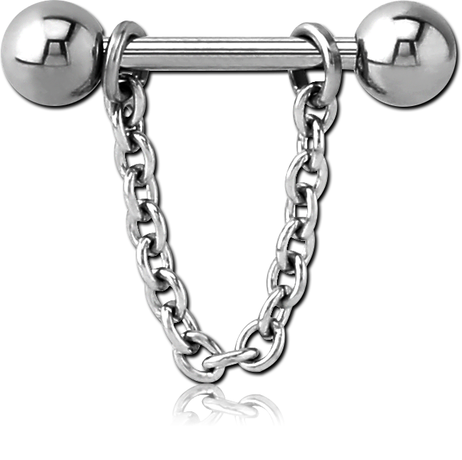 SURGICAL STEEL CHAIN NIPPLE SHIELD SCNS136