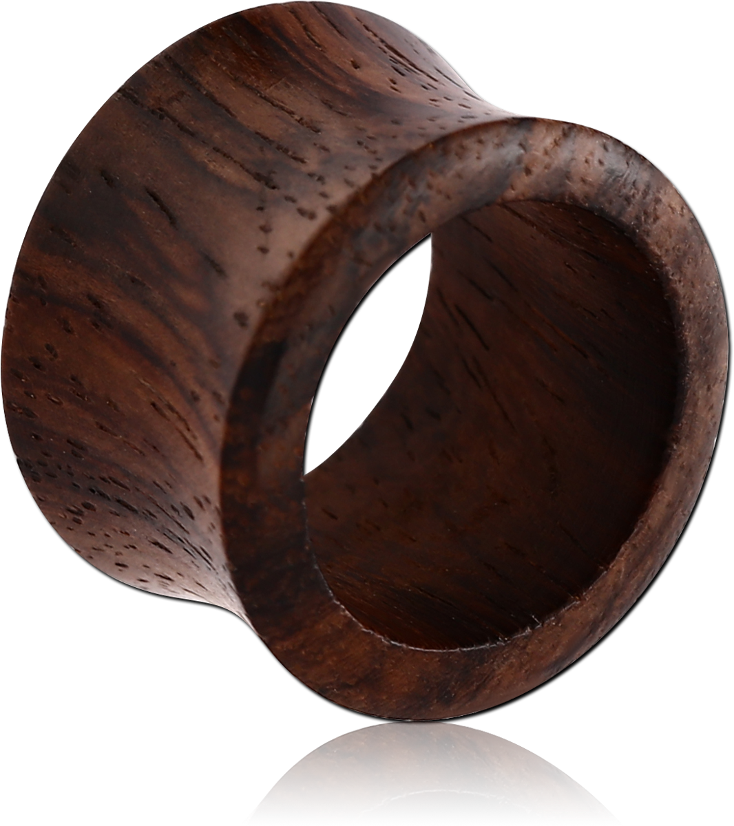ORGANIC WOODEN TUNNEL DOUBLE FLARED BLACK ROSEWOOD