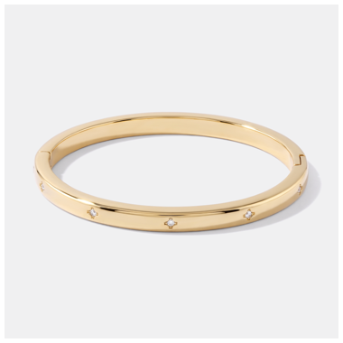 316L GOLD PVD 18K COATED SURGICAL STEEL BANGLE