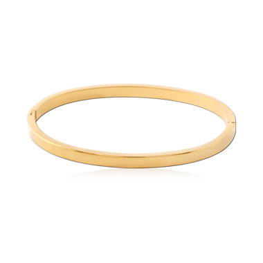 316L GOLD PVD 18K COATED SURGICAL STEEL BANGLE