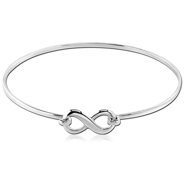 STERLING SILVER 925 BANGLE - INFINITY