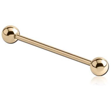 18K GOLD MICRO BARBELL