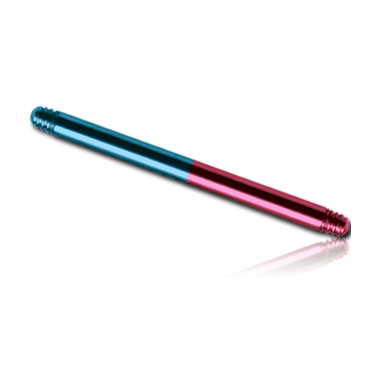 ANODISED SURGICAL STEEL TWO COLOR BARBELL PIN