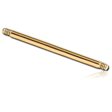 GOLD PVD 18K COATED SURGICAL STEEL MICRO BARBELL PIN