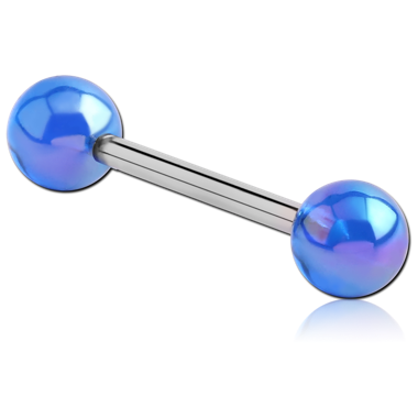 STERILE SURGICAL STEEL BARBELL WITH AB COATED UV BALL