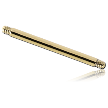 STERILE ZIRCON GOLD PVD COATED SURGICAL STEEL BARBELL PIN