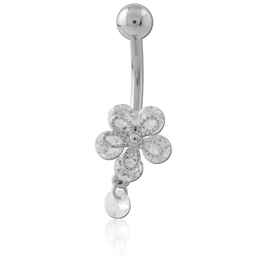 SURGICAL STEEL NAVEL BANANA