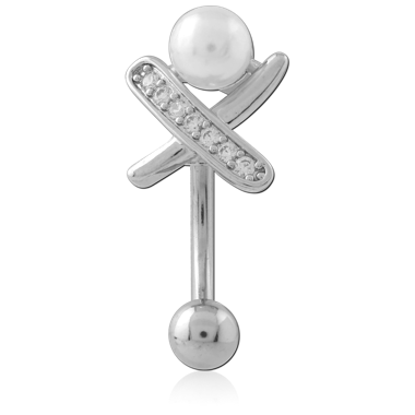 SURGICAL STEEL NAVEL BANANA