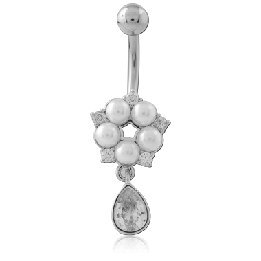 SURGICAL STEEL NAVEL BANANA