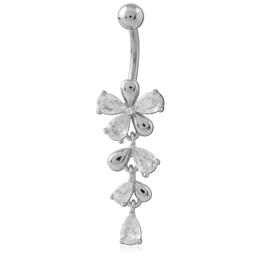 SURGICAL STEEL NAVEL BANANA