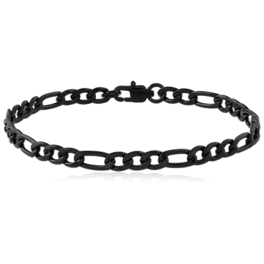 BLACK PVD COATED STAINLESS STEEL BRACELET