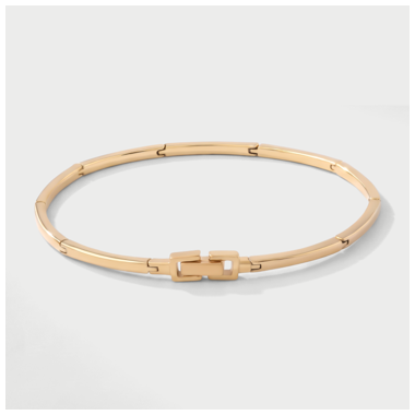 316L GOLD PVD 18K COATED SURGICAL STEEL BRACELET