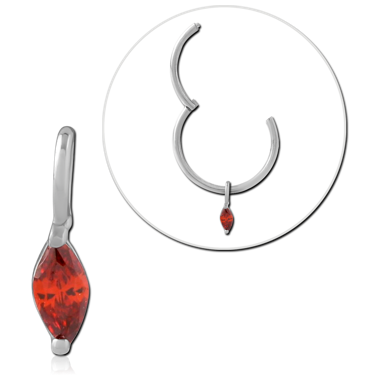 STERLING SILVER 925 JEWELED CHARM