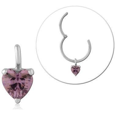 STERLING SILVER 925 JEWELED CHARM