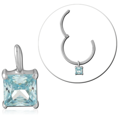 STERLING SILVER 925 JEWELED CHARM
