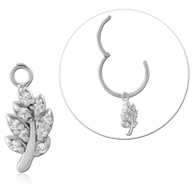 STERLING SILVER 925 JEWELED CHARM