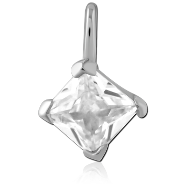 STERLING SILVER 925 JEWELED CHARM
