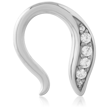 316L SURGICAL STEEL CLAW EAR WEIGTHS LEFT SIDE