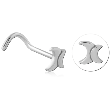 SURGICAL STEEL CURVED NOSE STUD