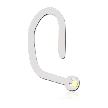 BIOFLEX OPTIMA CRYSTAL JEWELED CURVED NOSE STUDS