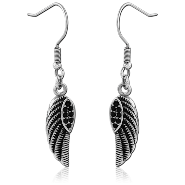 316L SURGICAL STEEL EARRINGS PAIR - WINGS
