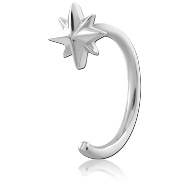 316L SURGICAL STEEL OPEN HUGGIE EARRINGS