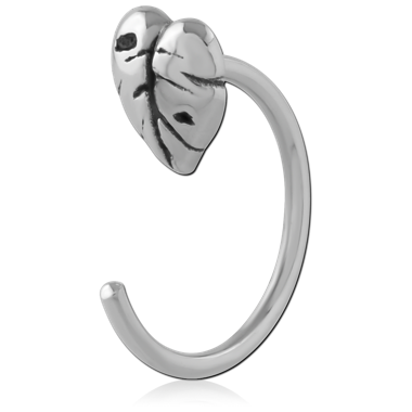 SURGICAL STEEL OPEN CLAW EARRING ANATOMICAL HEART DESIGN
