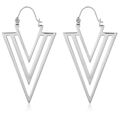 SURGICAL STEEL HOOP EARRINGS PAIR