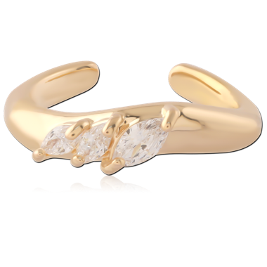 GOLD PLATED 18K BRASS EAR CUFF