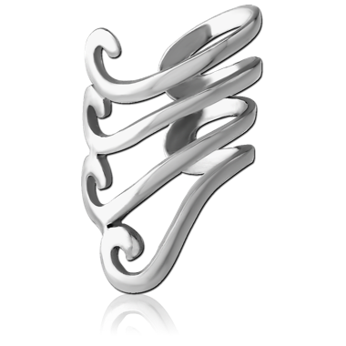 SURGICAL STEEL EAR CUFF - CURVED LINES