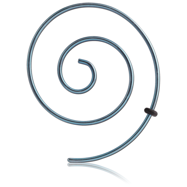 ANODISED SURGICAL STEEL WIRE EAR SPIRAL