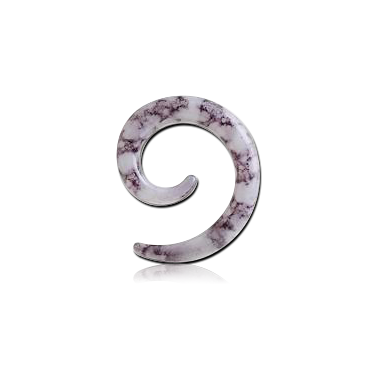 ACRILYC MARBLED EAR SPIRAL