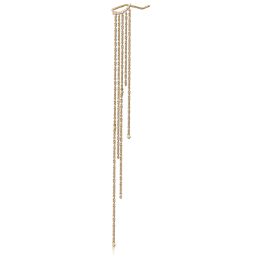 GOLD PLATED 18K STERLING SILVER 925 EAR VINE