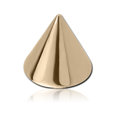 14K GOLD FASHION CONE FOR 1.6 MM
