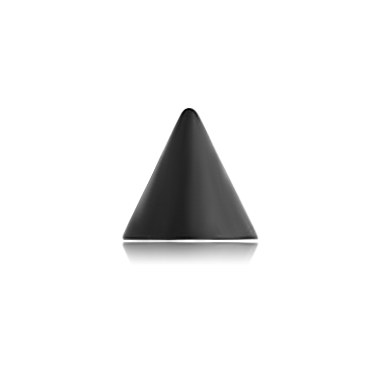 BLACK PVD COATED SURGICAL STEEL MICRO CONE
