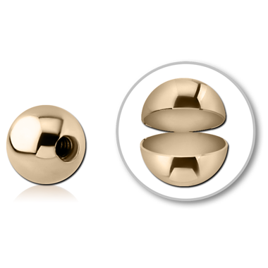 14K GOLD MICRO HOLLOW BALL