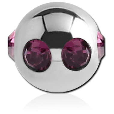 SURGICAL STEEL JEWELED SATELLITE BALL