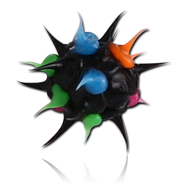 SILICONE SPIKEY BALL