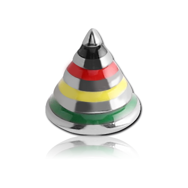 SURGICAL STEEL STRIPED CONE