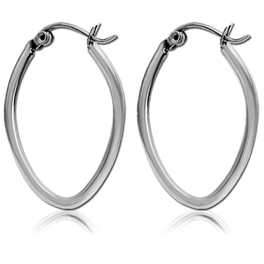 316L SURGICAL STEEL WIRE HOOP EARRINGS