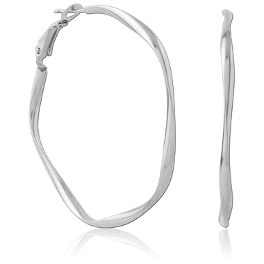 316L SURGICAL STEEL HOOP EARRINGS PAIR