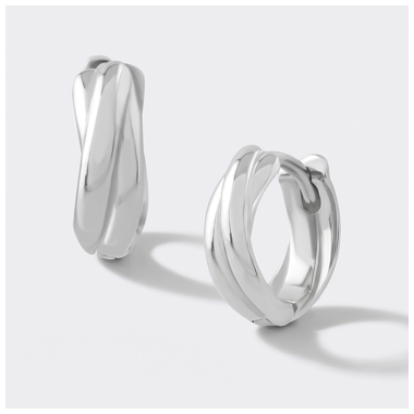 SURGICAL STEEL JEWELED HUGGIES PAIR