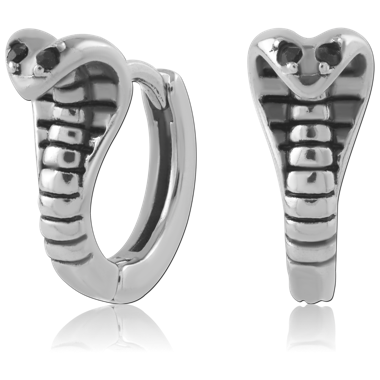 316L SURGICAL STEEL HUGGIES PAIR