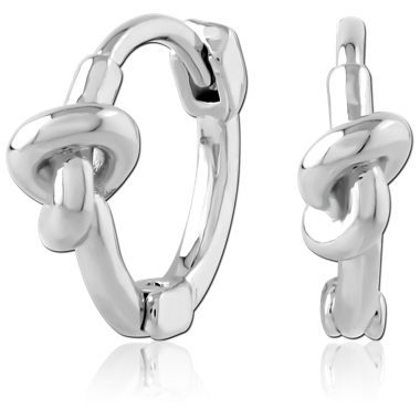 STERILE SURGICAL STEEL JEWELED HUGGIES PAIR