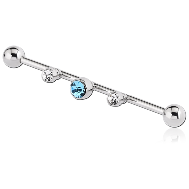 316L SURGICAL STEEL INDUSTRIAI BARBELL